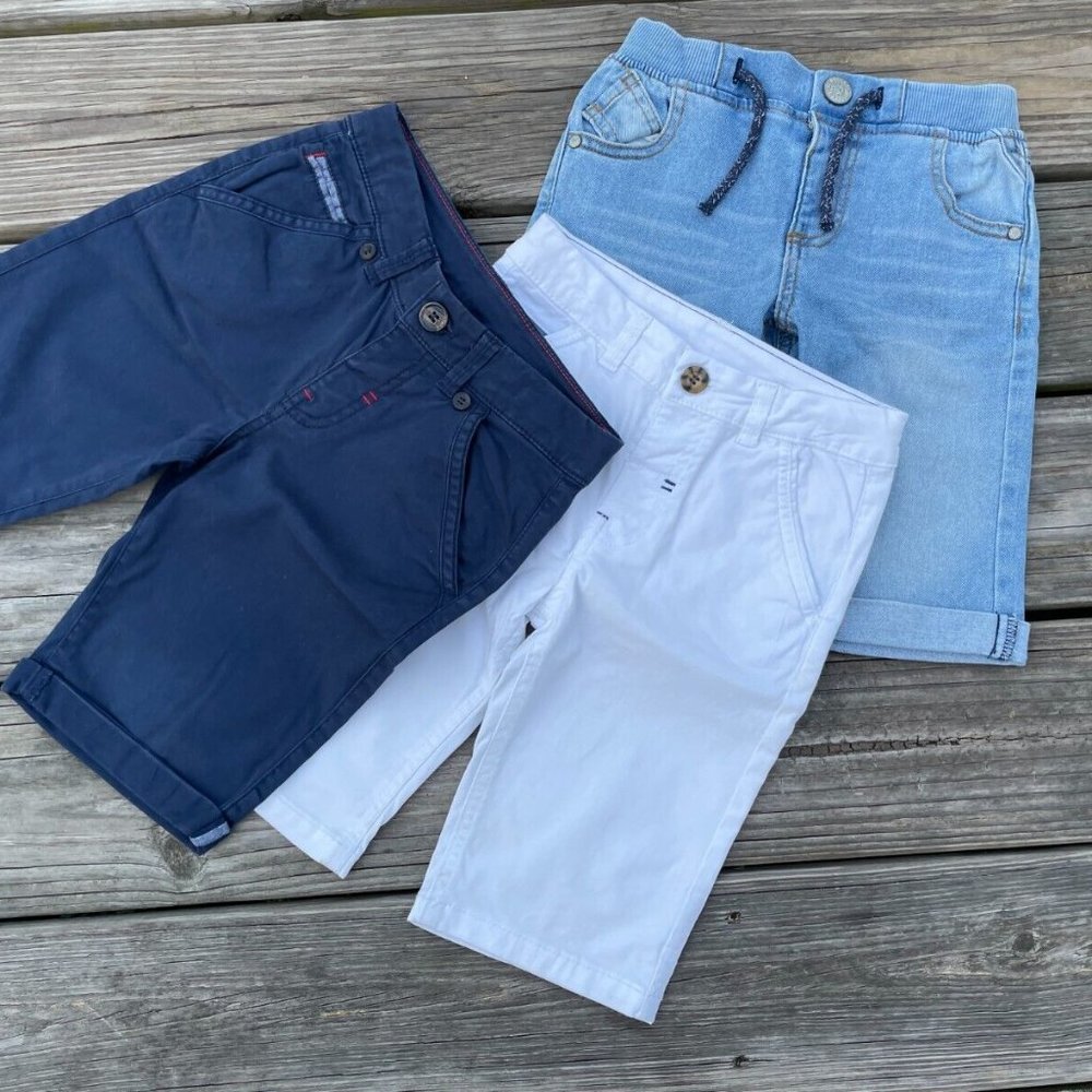 Urban Denim Company kids Boy Shorts Set of 3 Shorts Size 4-5